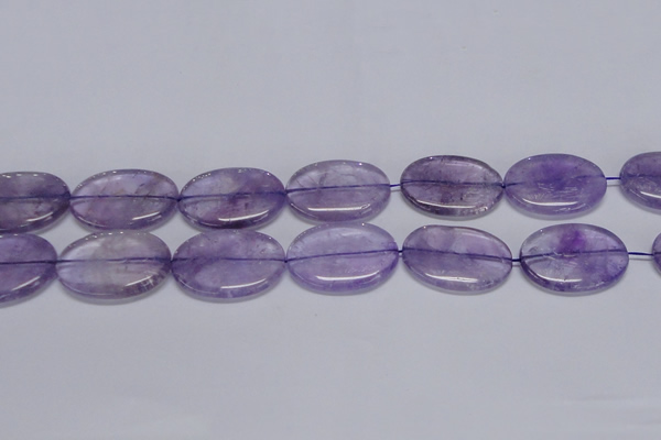 CNA837 15.5 inches 25*35mm oval natural light amethyst beads