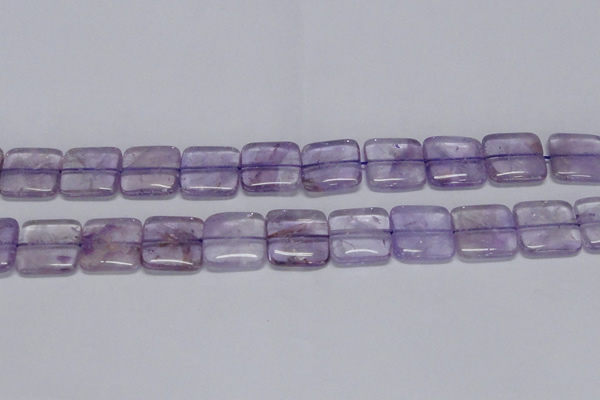 CNA844 15.5 inches 18mm square natural light amethyst beads