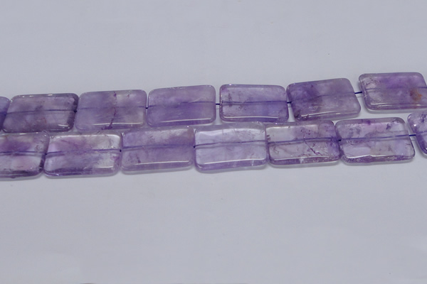 CNA856 15.5 inches 25*35mm rectangle natural light amethyst beads