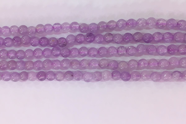 CNA950 15.5 inches 4mm round natural lavender amethyst beads