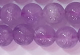 CNA953 15.5 inches 7mm round natural lavender amethyst beads