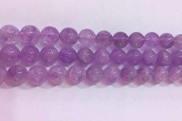 CNA956 15.5 inches 12mm round natural lavender amethyst beads