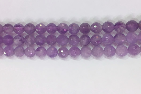 CNA964 15.5 inches 8mm faceted round natural lavender amethyst beads