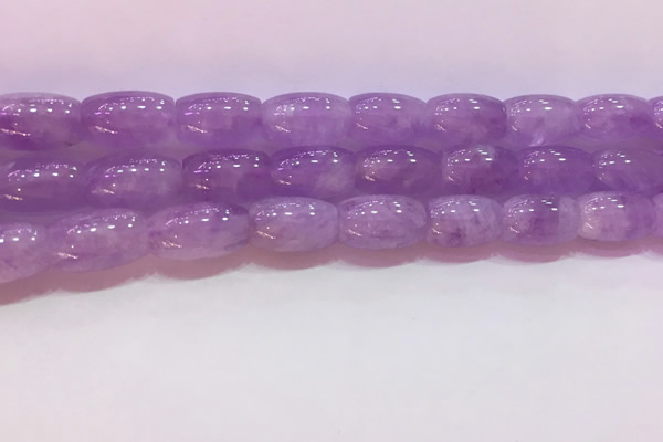 CNA975 15.5 inches 8*12mm drum natural lavender amethyst beads