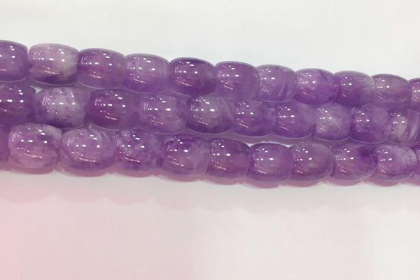 CNA981 15.5 inches 14*14mm drum natural lavender amethyst beads
