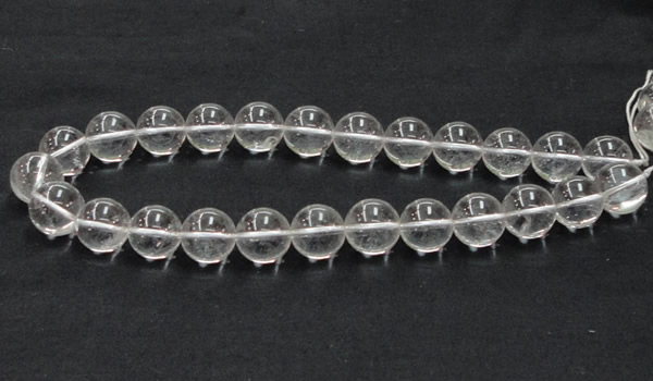 CNC06 15.5 inches 16mm round grade AB natural white crystal beads