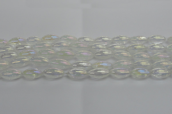 CNC212 15.5 inches 10*20mm rice AB-color white crystal beads