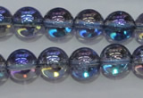 CNC301 15.5 inches 6mm round AB-color white crystal beads