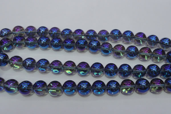 CNC303 15.5 inches 10mm round AB-color white crystal beads