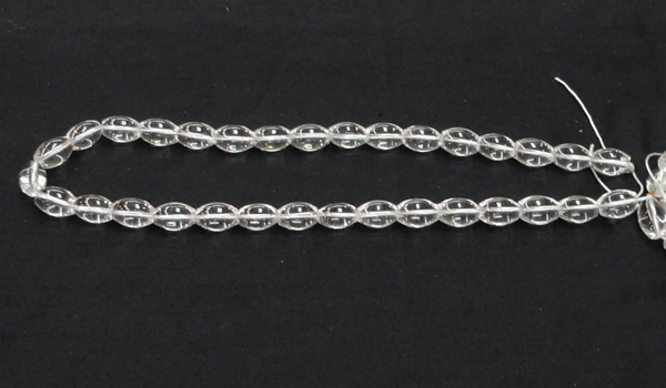 CNC38 9*13mm rice grade A natural white crystal beads wholesale