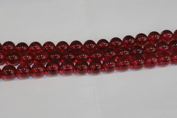 CNC415 15.5 inches 14mm round dyed natural white crystal beads