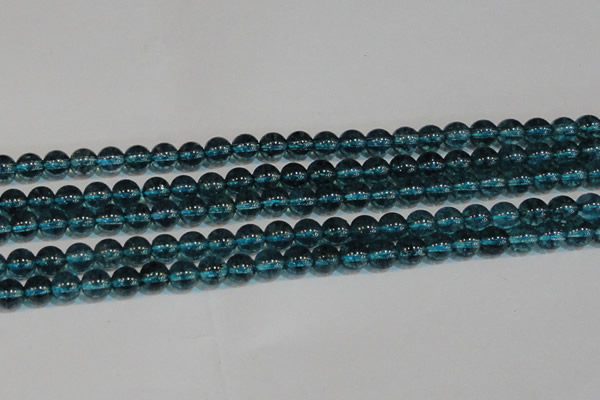 CNC422 15.5 inches 8mm round dyed natural white crystal beads