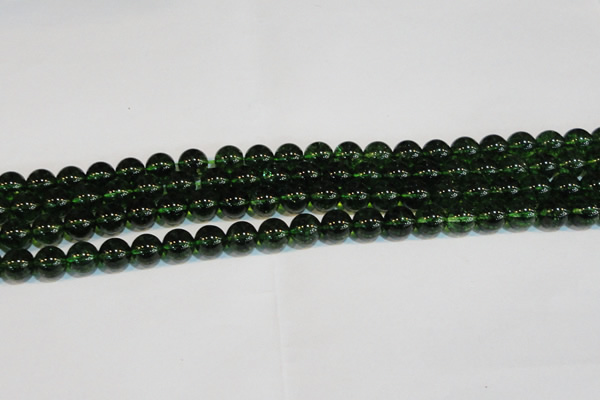 CNC440 15.5 inches 4mm round dyed natural white crystal beads