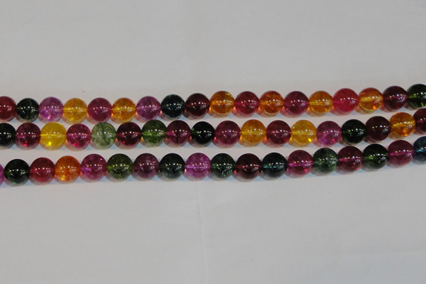 CNC453 15.5 inches 10mm round dyed natural white crystal beads