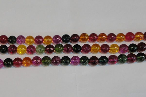 CNC454 15.5 inches 12mm round dyed natural white crystal beads