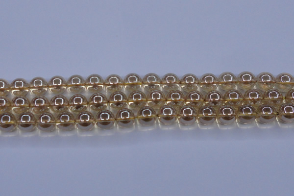 CNC504 15.5 inches 12mm round dyed natural white crystal beads