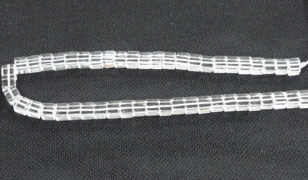 CNC60 15.5 inches 8*8mm cube grade A natural white crystal beads
