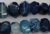 CNG1036 15.5 inches 10*14mm - 13*18mm faceted nuggets agate beads