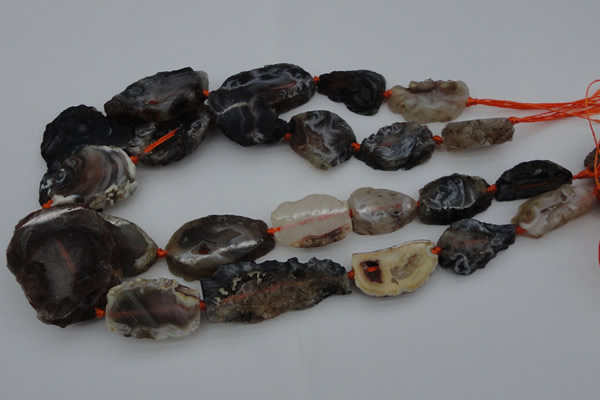 CNG1052 15.5 inches 15*25mm - 30*40mm nuggets agate gemstone beads