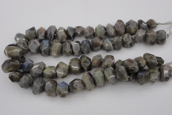 CNG1073 15.5 inches 12*16mm - 15*20mm faceted nuggets labradorite beads