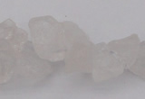 CNG1115 15.5 inches 8*12mm - 13*18mm nuggets white crystal beads