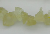 CNG1116 15.5 inches 8*12mm - 13*18mm nuggets lemon quartz beads