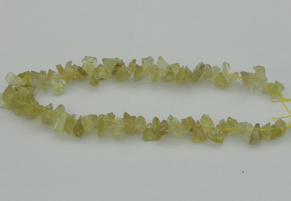 CNG1117 15.5 inches 8*12mm - 13*18mm nuggets lemon quartz beads