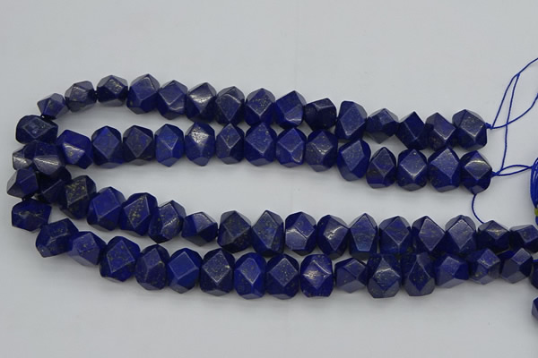 CNG1147 15.5 inches 10*14mm - 13*18mm faceted nuggets lapis lazuli beads