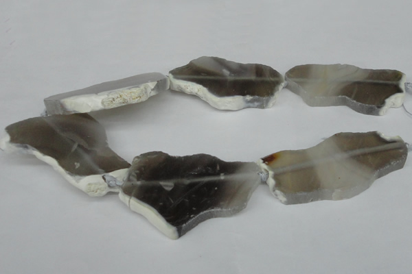 CNG1251 15.5 inches 30*50mm - 40*60mm freeform agate beads