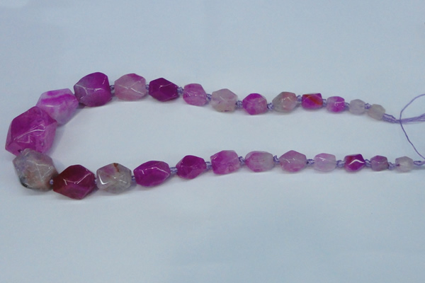 CNG1357 15.5 inches 8*10mm - 20*25mm faceted nuggets agate beads