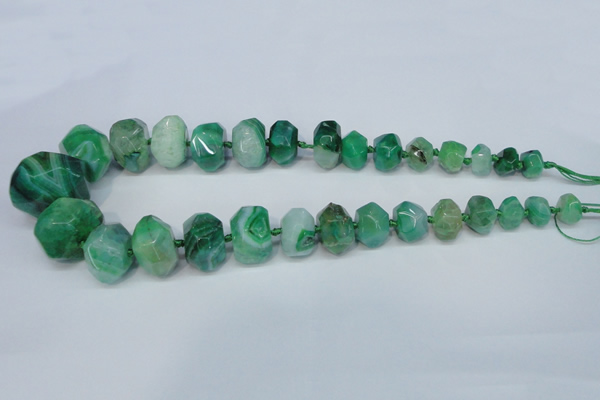CNG1367 15.5 inches 8*12mm - 22*30mm faceted nuggets agate beads