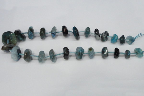 CNG1378 15.5 inches 8*14mm - 10*30mm faceted nuggets agate beads