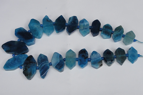 CNG1396 15.5 inches 15*25mm - 20*40mm wand agate gemstone beads