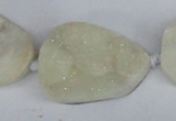 CNG1415 15.5 inches 25*35mm - 30*40mm freeform agate beads