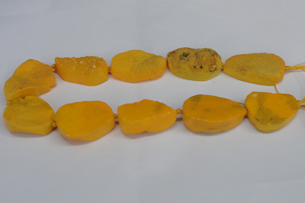 CNG1420 15.5 inches 25*35mm - 30*40mm freeform agate beads