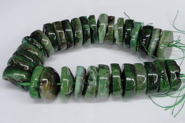 CNG1466 15.5 inches 12*35mm nuggets agate gemstone beads