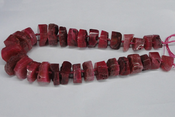 CNG1487 15.5 inches 10*15mm - 12*25mm nuggets agate gemstone beads