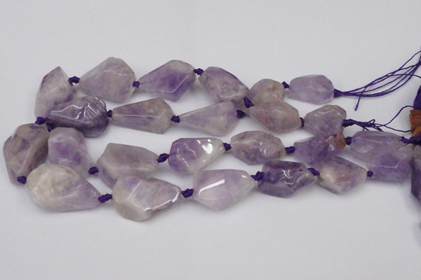 CNG1706 15.5 inches 15*20mm - 18*35mm nuggets lavender amethyst beads