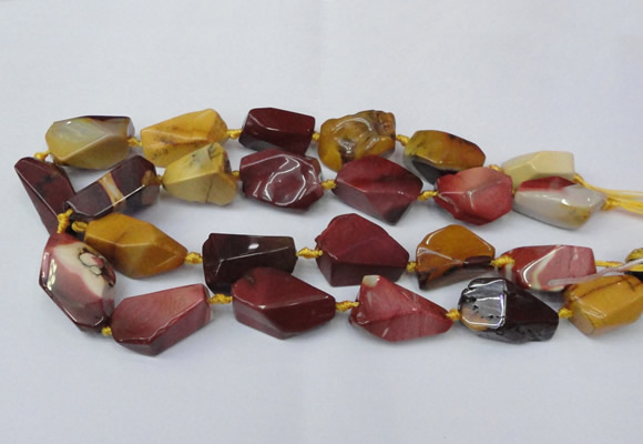 CNG1730 15.5 inches 15*20mm - 20*30mm nuggets mookaite beads