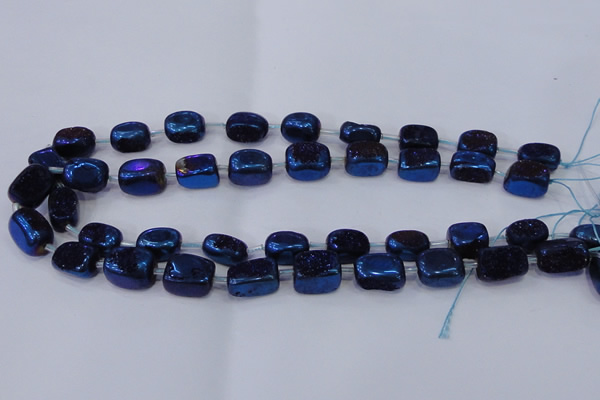 CNG2004 15.5 inches 8*12mm - 10*15mm nuggets plated quartz beads