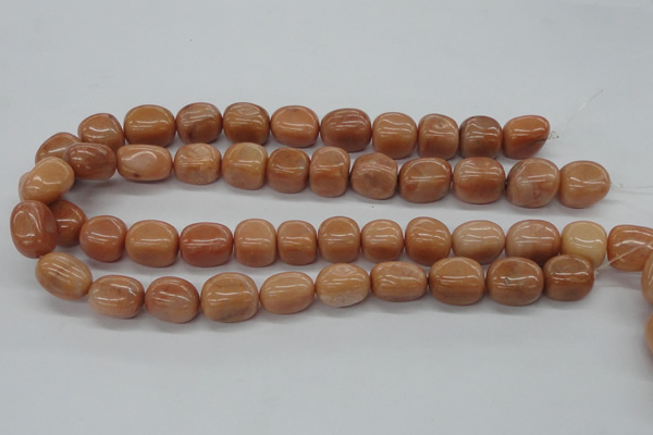 CNG213 15.5 inches 12*16mm nuggets red aventurine beads