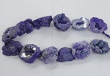 CNG2159 15.5 inches 25*35mm - 35*40mm nuggets druzy agate beads