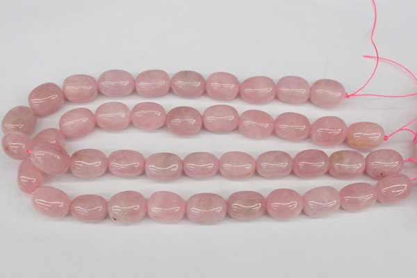 CNG22 15.5 inches 12*17mm nuggets rose quartz gemstone beads