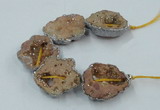 CNG2318 7.5 inches 25*35mm - 35*40mm freeform druzy agate beads