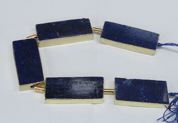 CNG2445 15.5 inches 20*40mm - 20*45mm freeform lapis lazuli beads