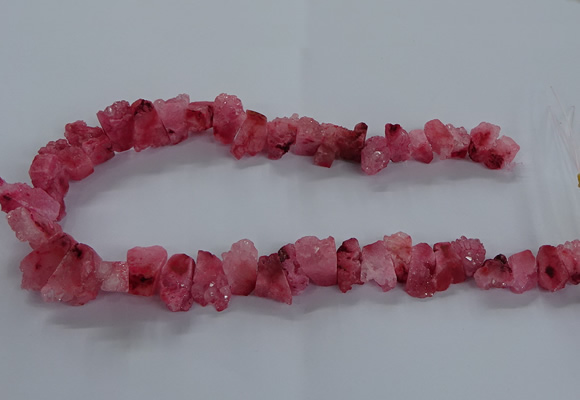 CNG2582 15.5 inches 13*18mm - 15*25mm nuggets druzy agate beads