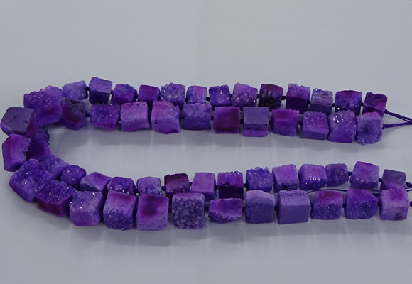CNG2619 15.5 inches 10*12mm - 14*16mm nuggets druzy agate beads