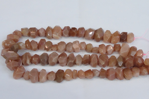 CNG2701 15.5 inches 10*14mm - 13*18mm faceted nuggets moonstone beads