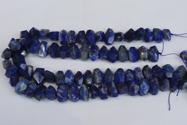 CNG2702 15.5 inches 10*14mm - 13*18mm faceted nuggets lapis lazuli beads