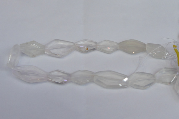 CNG2710 15.5 inches 18*25mm - 25*35mm freeform white crystal beads